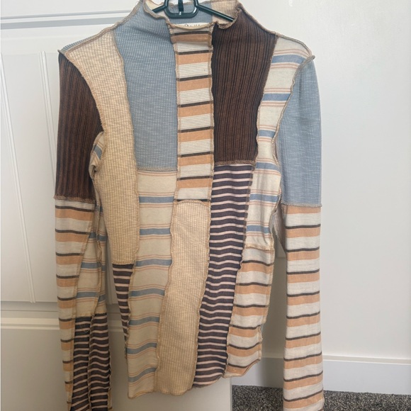 Oli & Hali Tops - Oli & Hali Multicolor Patchwork Long Sleeve